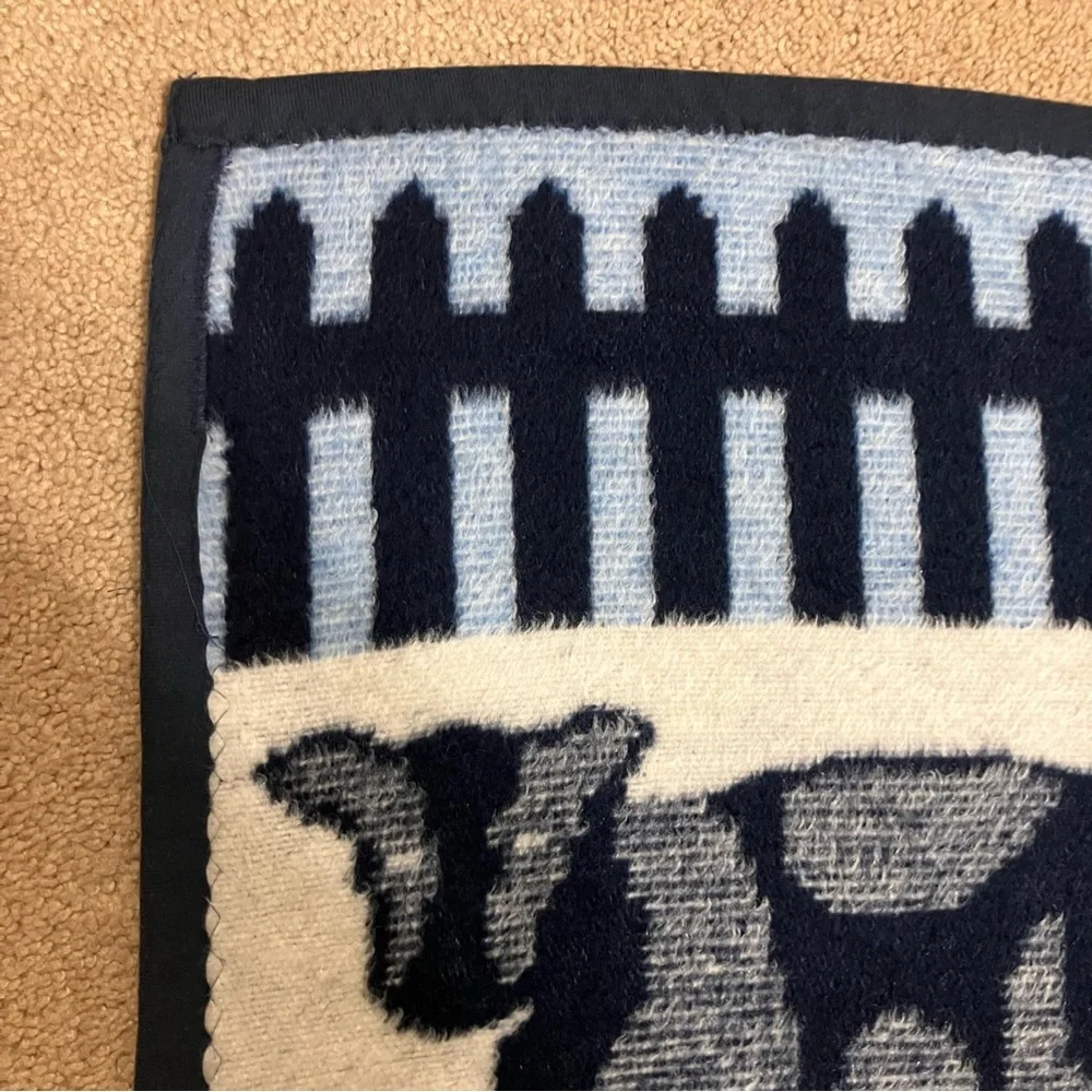 VTG 1986 Vuteks for‎ Crown Crafts Farm Animal Blanket Heavy Fleece 55x70